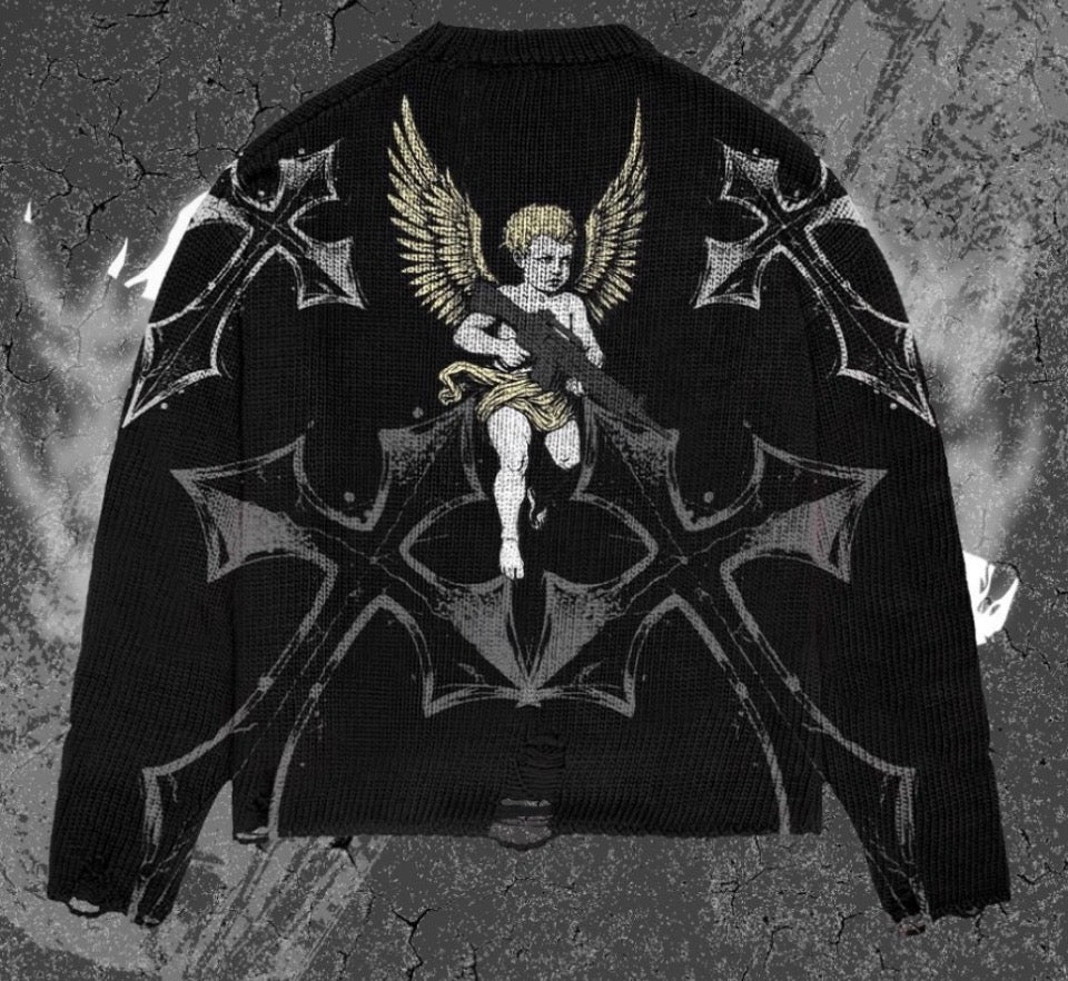 “Blessed” knitted sweater